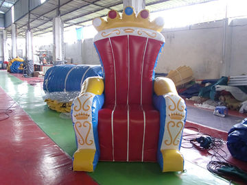 La decoración inflable maravillosa del trono, ventila el trono inflable abierto del PVC para el rey