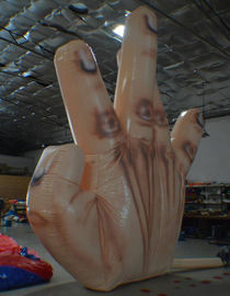 Sola decoración inflable gigante resistente al fuego de la mano con 5 fingeres