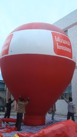 Productos inflables de la publicidad de la promoción roja, globos de la publicidad para el alquiler