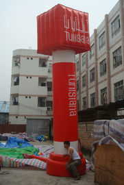 Columna de publicidad inflable del PVC de la celebración al aire libre roja/azul para el acontecimiento