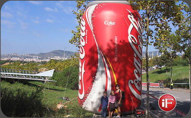 Botella inflable inflable durable de la Coca-Cola de los productos/PVC de la publicidad