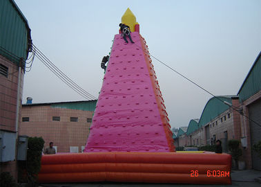 Juegos inflables adultos grandes, pared inflable al aire libre maravillosa de la roca