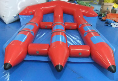 Juguetes inflables rojos divertidos del agua, PVC InflatableFlyfish para el juego del deporte acuático