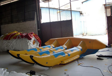Los juguetes inflables flotantes del agua, 6 PVC de los asientos 0.9m m inflable Flyfish para el juego del agua
