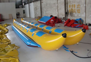Barco inflable del pez volador del carril doble, barco de plátano inflable de la lona del PVC para el juego del deporte acuático