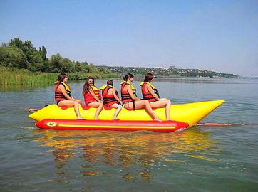 El agua inflable emocionante de 5 asientos juega/el tubo EN71 del barco de plátano aprobado