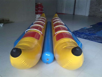 Barco inflable del juguete de 10 asientos, barco de plátano inflable de la puntada del Doble-tripple
