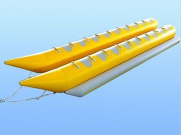 Barco inflable del plátano del jinete del agua de la lona del PVC de Platón del alquiler con el tubo doble