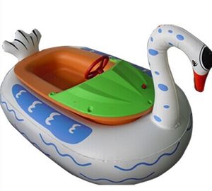 Barco inflable del juguete de la piscina divertida, barcos inflables animales del tope del agua