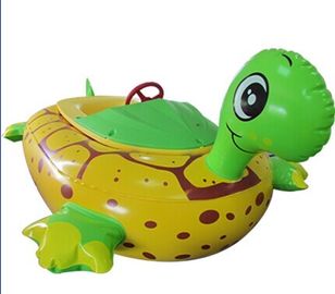 Barco de parachoques animal del juguete de los juegos del agua de la tortuga eléctrica inflable del barco