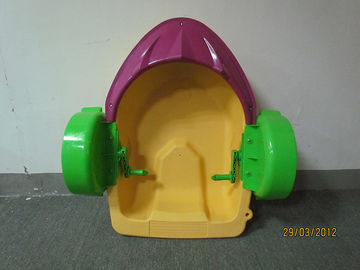 Barco de paleta impermeable de la mano de la persona del plástico 1 del juguete de la aguamarina del Portable para los niños