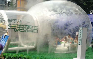Tienda inflable del sitio transparente, tienda inflable de la burbuja con el ventilador