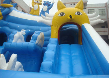 Castillo animoso de salto inflable de los niños enormes al aire libre con la diapositiva