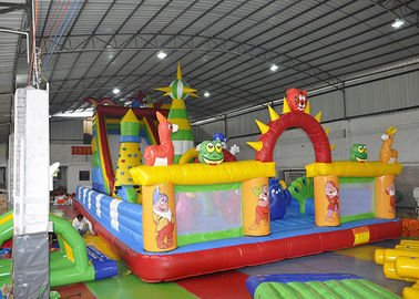 Castillo de salto animoso inflable durable/parque combinado del castillo animoso