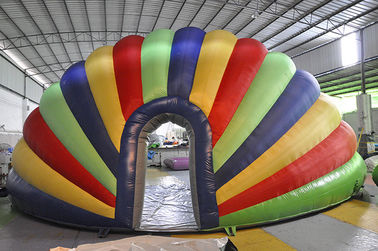 Tienda inflable del arco iris, tienda inflable colorida de la etapa del PVC para el festival