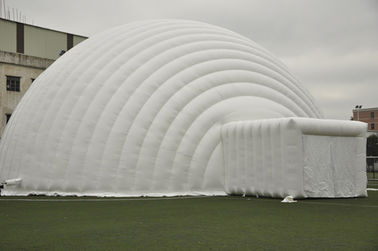 PVC inflable del impermeable de la tienda de la bóveda blanca gigante del acontecimiento para la exposición