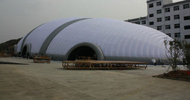 Tienda inflable de la exposición grande de la feria profesional del PVC de EN71 0.55m m para hacer publicidad