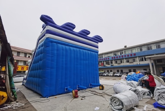 El tobogán acuático inflable 10mL*7mW*6mH de la onda fresca al aire libre modificó para requisitos particulares
