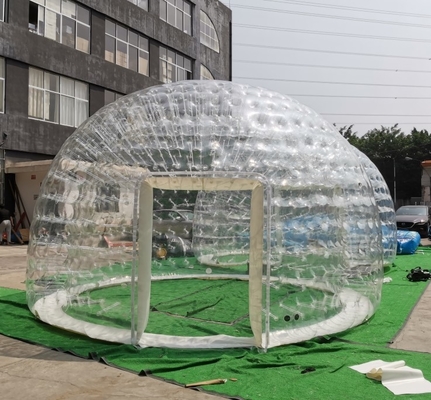 Diámetro inflable hermético transparente de la tienda los 5m de la burbuja del PVC