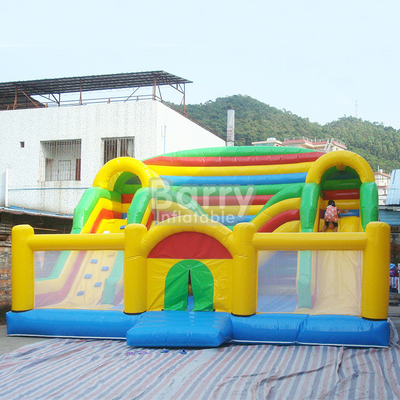 Castillos animosos del ODM Plato Inflatable Combo Outdoor Commercial