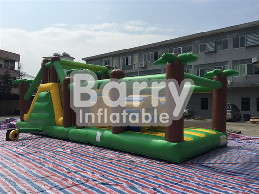 Carrera de obstáculos inflable comercial al aire libre para los niños