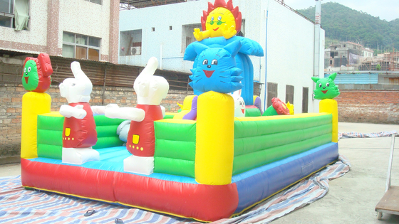 Castillo de salto de los niños de la carrera de obstáculos inflable del parque de atracciones