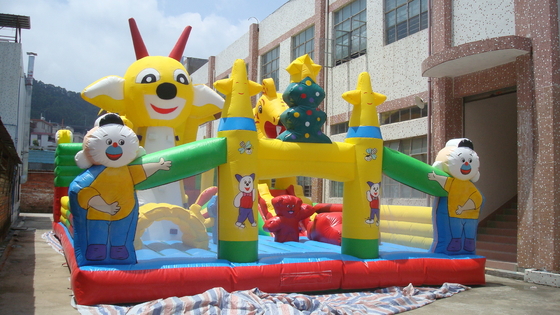 Castillo de salto de los niños de la carrera de obstáculos inflable del parque de atracciones