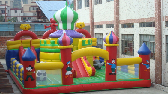 Parque de salto del juego del castillo del PVC de la gorila inflable comercial 0.55m m