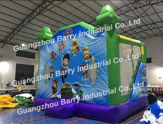 La casa inflable de la gorila del PVC 18OZ colorida explota el castillo y la diapositiva