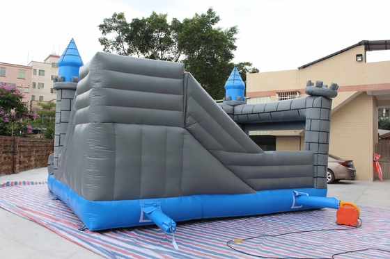PVC Dragon Cartoon Inflatable Jump House Gray Green Color azul de 0.55m m