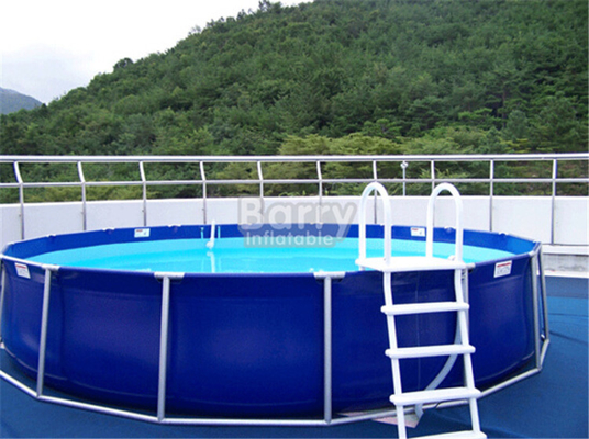 Diámetro portátil de la piscina de agua del envase móvil redondo de encargo los 20m