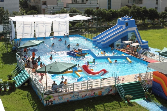 PVC de la piscina del marco metálico EN71 0.9m m para el parque de atracciones del verano