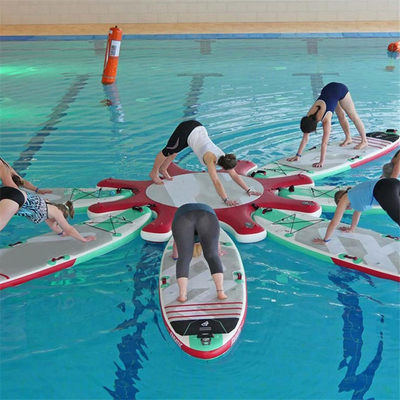 Plataforma inflable del tablero de resaca de la yoga del muelle del sorbo del agua del deporte del ocio