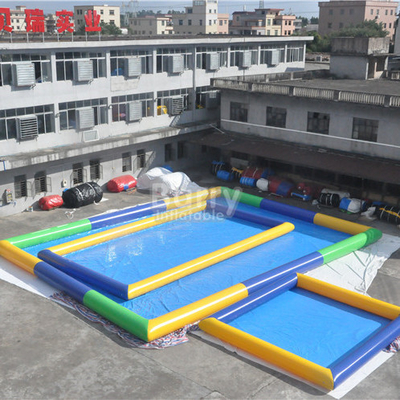 cuadrado inflable de la lona del PVC de 0.9m m para la piscina del partido