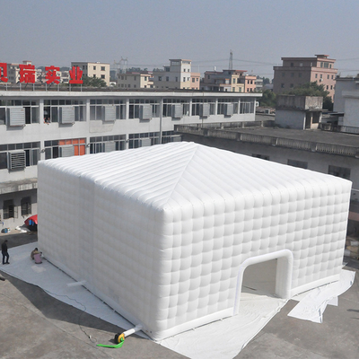 Tienda inflable del cubo de la casilla blanca de la prueba de fuego para la ayuda humanitaria