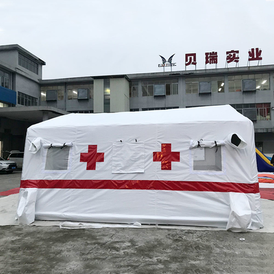 Tienda militar médica inflable de la lona apretada del aire para el refugio