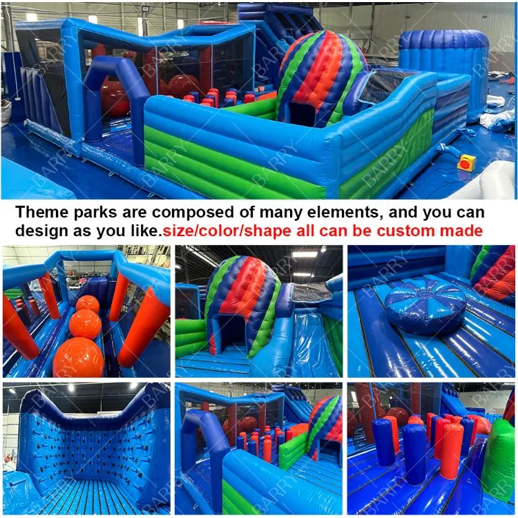 Parque temático inflable con juego deportivo 1