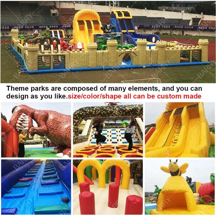 Curso de obstáculos comercial a medida Parque temático inflable de frutas con pared de escalada de piña para alquiler de fiestas 2