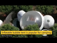 diámetro al aire libre de 3M de la bóveda del aire de la tienda inflable material de la burbuja del PVC de 1.0m m