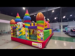 Zoo Animal Oso serio Conejo Niños pequeños Castillo de salto Parque temático Ciudad divertida para niños