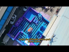 Parque de juegos comercial al aire libre Casa de salto Parque temático inflable para adultos Niños