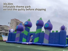 30x30m Gran Parque de diversiones Bounce Parque temático inflable Bounce House Play Area Juego