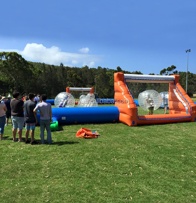Campos de fútbol portátiles del fútbol de la promoción del juego de pelota de parachoques inflable de la arena