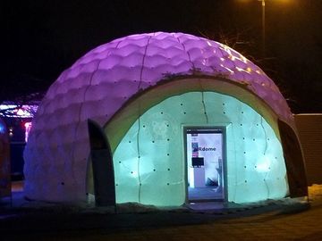 Tienda inflable al aire libre de Costomized con la iluminación llevada/la impresión de la bóveda inflable de la cabina