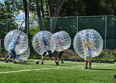 bola de parachoques inflable humana de la burbuja del 1.5m TPU para el adulto con la impresión y el ventilador del logotipo