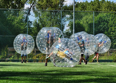 bola de parachoques inflable humana de la burbuja del 1.5m TPU para el adulto con la impresión y el ventilador del logotipo