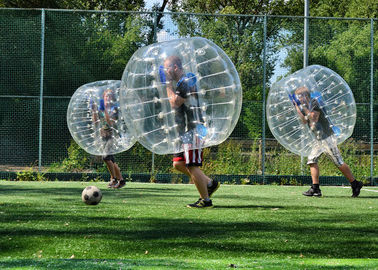 Bola inflable de la burbuja del fútbol de los juguetes del tamaño de la media bola de parachoques adulta grande inflable al aire libre del color