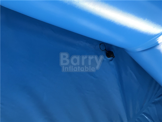 Piscina inflable portátil del color azul claro con la bomba de aire Logo Printing