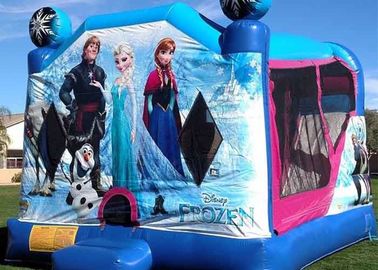 Castillo de salto animoso inflable temático congelado modificado para requisitos particulares para el partido de los niños