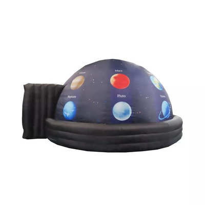 Carpa de cúpula de proyección de planetario inflable portátil, carpa de pantalla de cine de proyección inflable